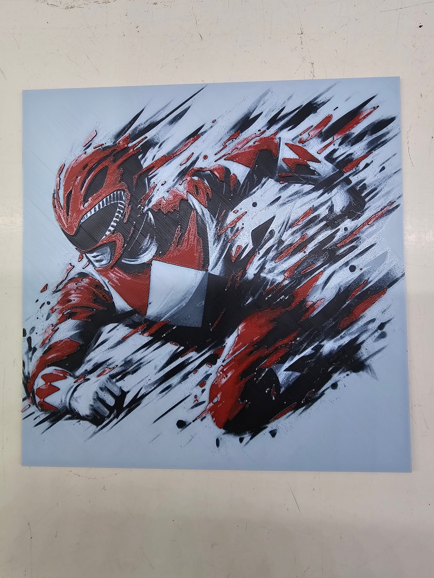 Go Go Power Rangers, Yellow Ranger 3D Hueforge Art