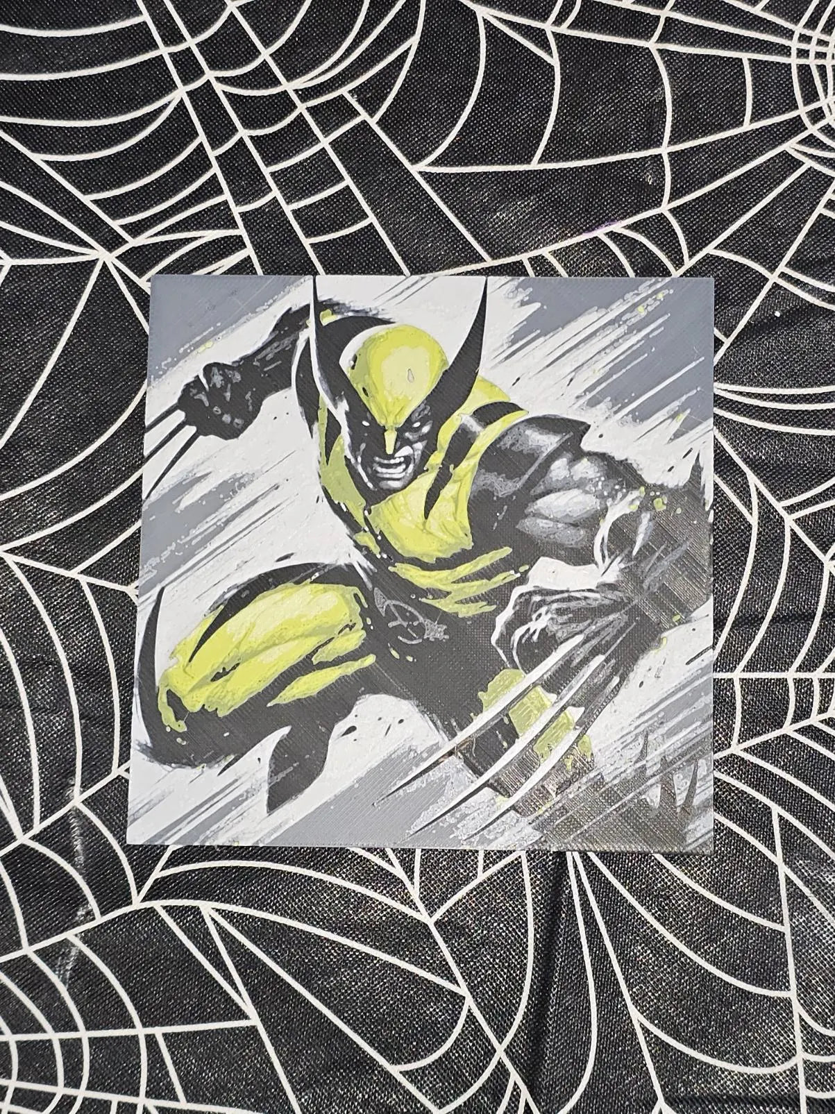 Sleeping Beauty in Blue 3D Printed Hueforge Fan Art