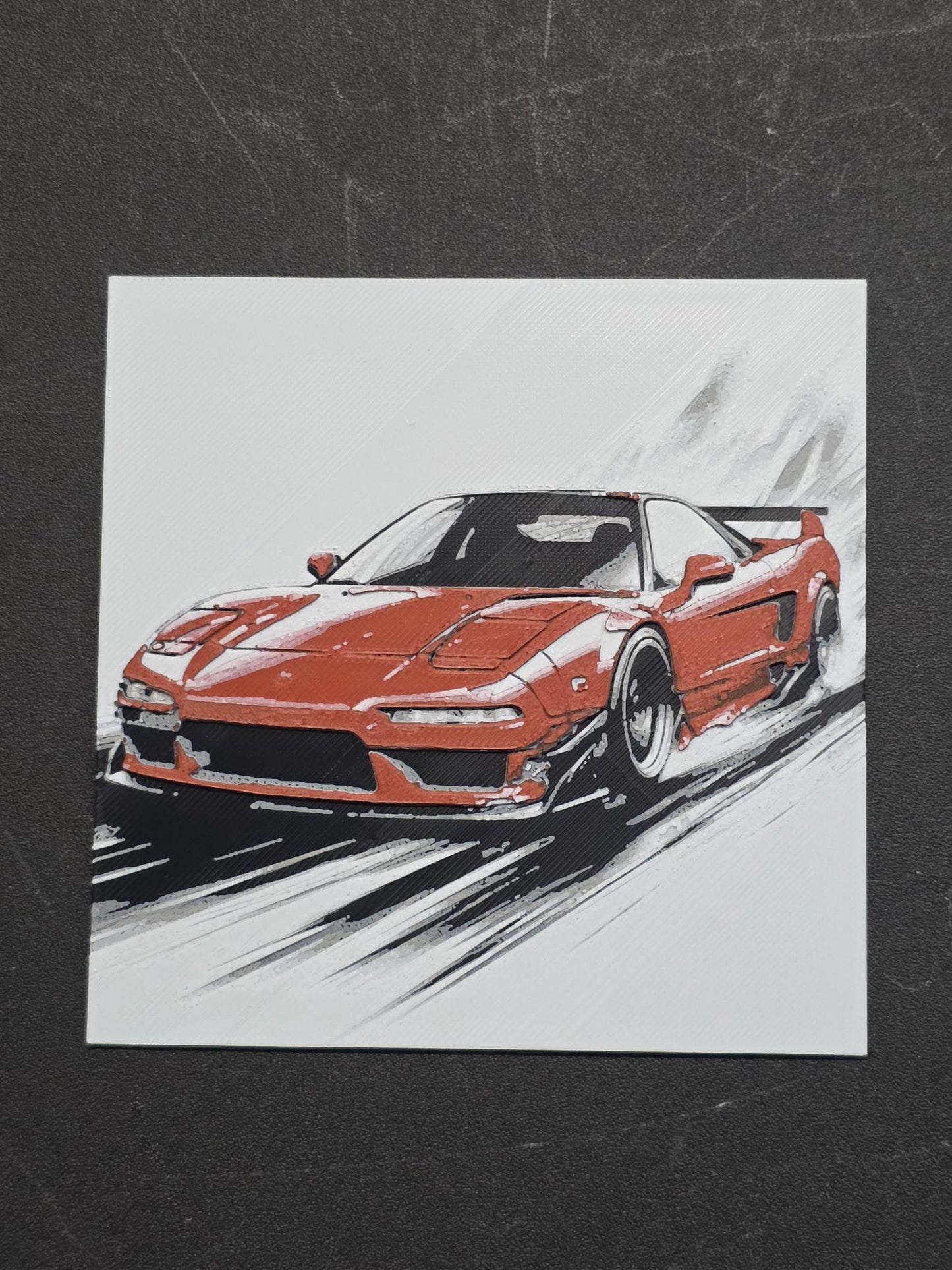 Audi R8 3D Printed Hueforge Fan Art