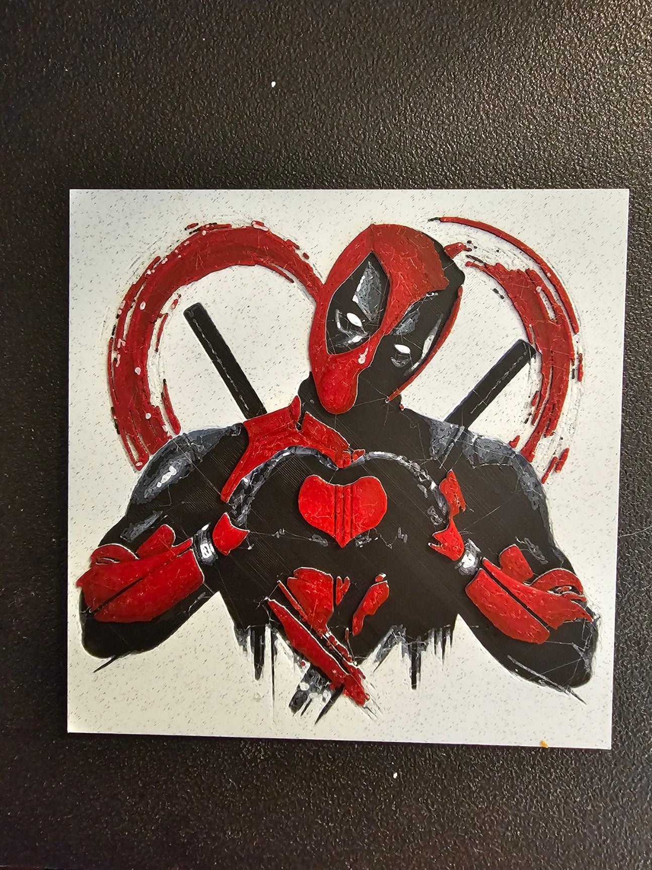 Deadpool Shocked The original merc with a mouth. 3D Hueforge Art