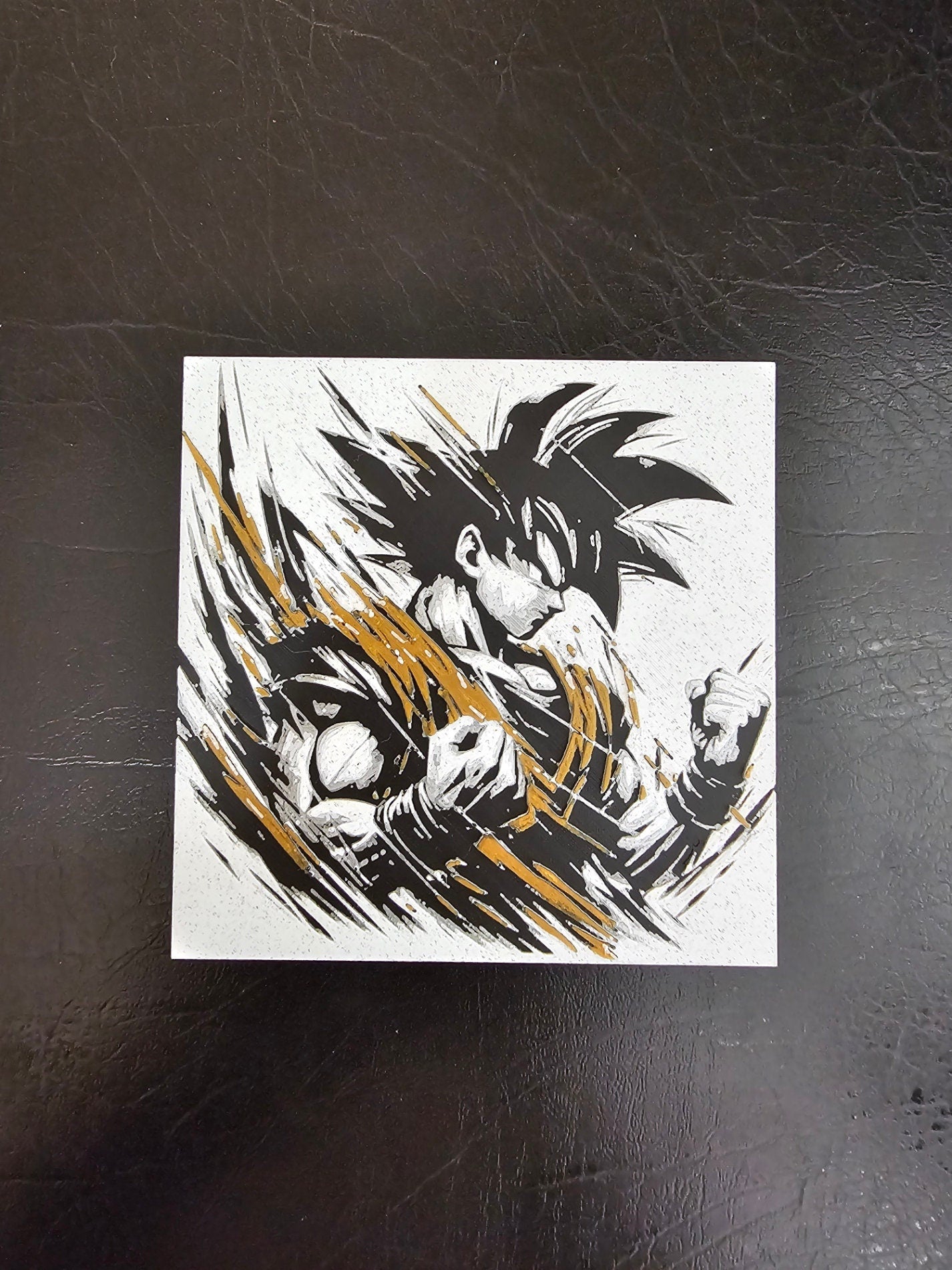 Vegeta. Prince of all Sayains! Black Color Shift Background 3D Hueforge Art