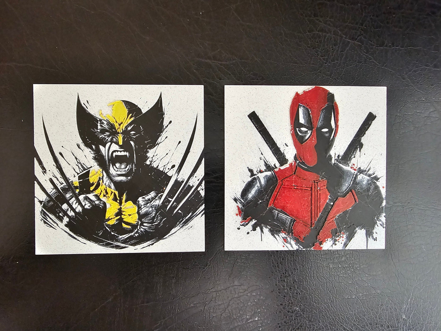 Old school yellow Wolverine Close Up 5 color 3D Hueforge Art