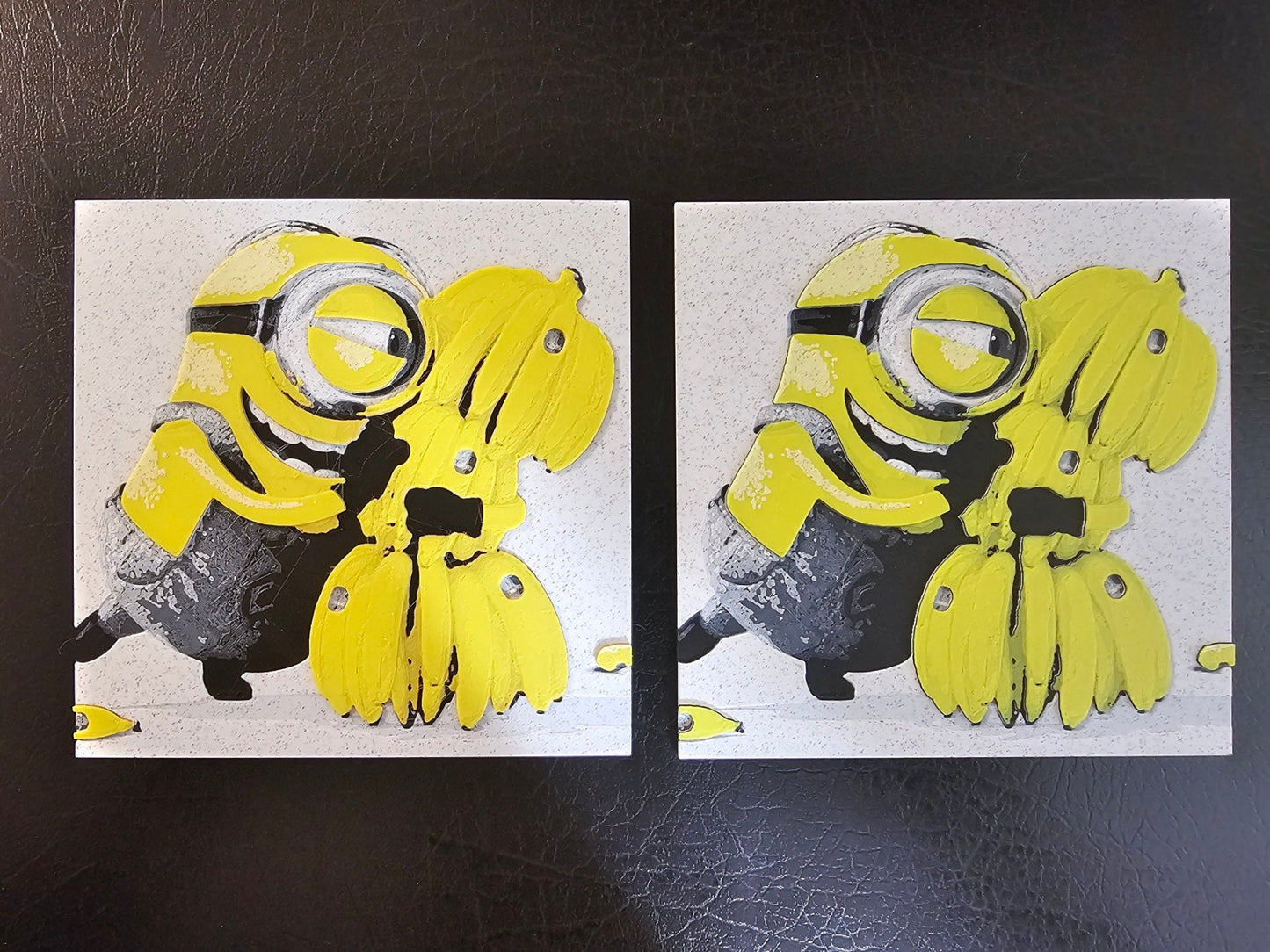 Minion with Bananas 5 color 3D Hueforge Art