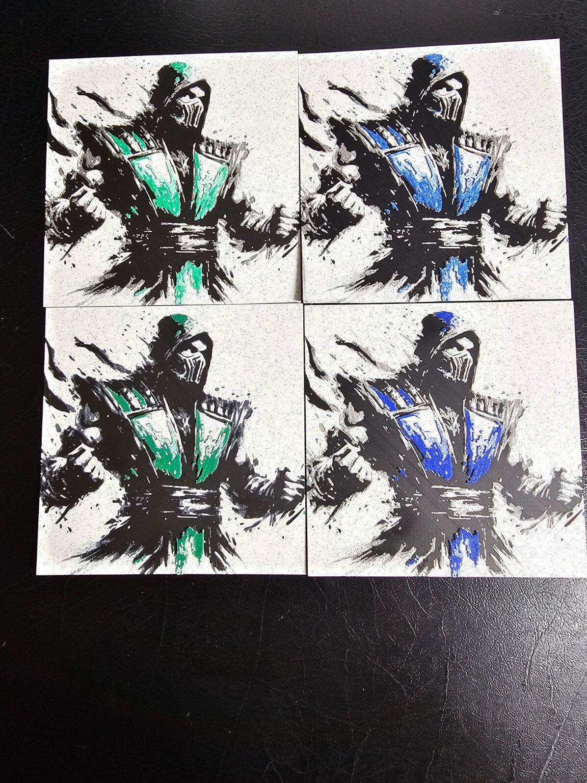 Scorpion Mortal Kombat Gold 3D Hueforge Art