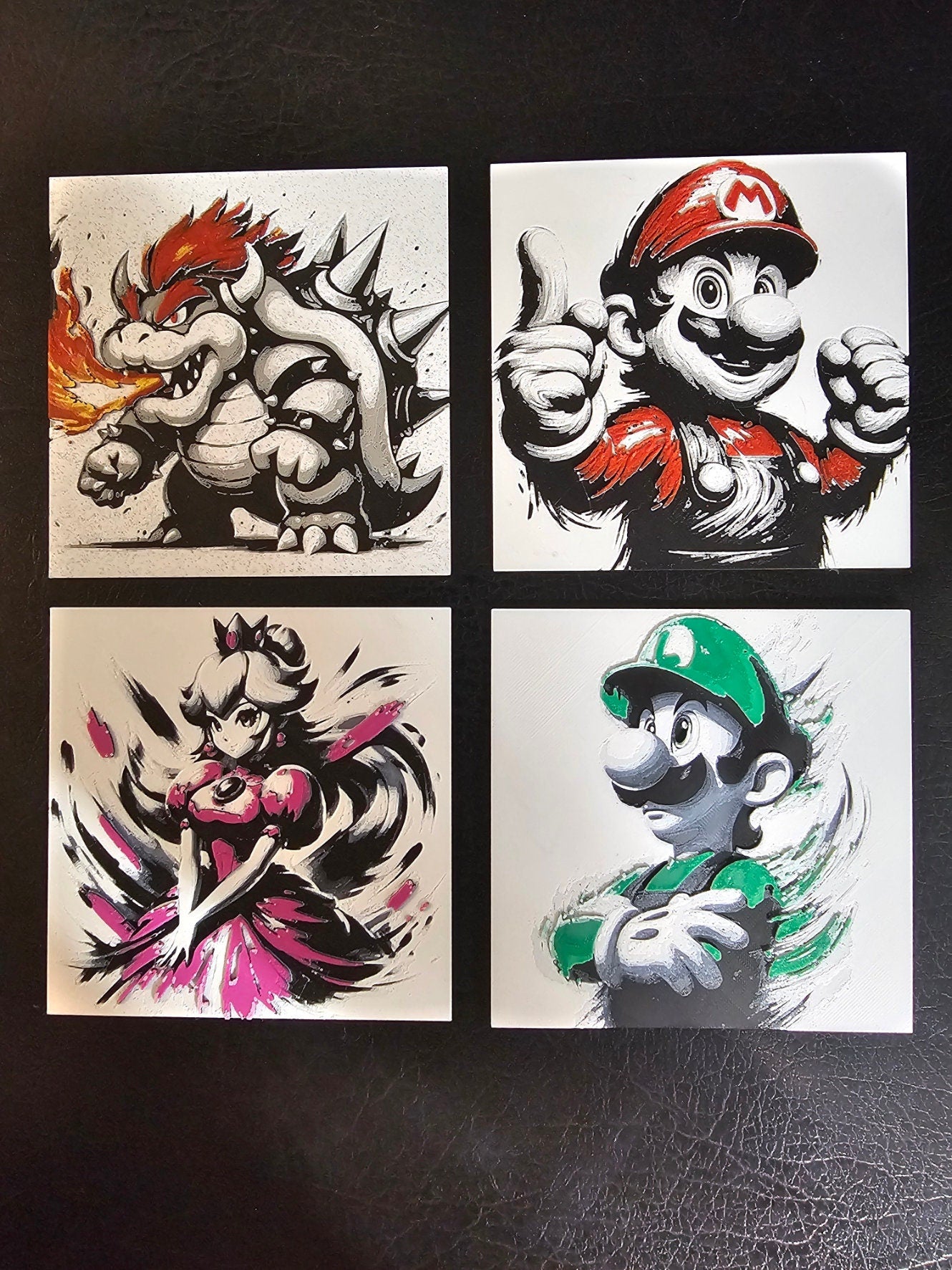 Bowser with Flame Breath 5 Color 3D Hueforge Art