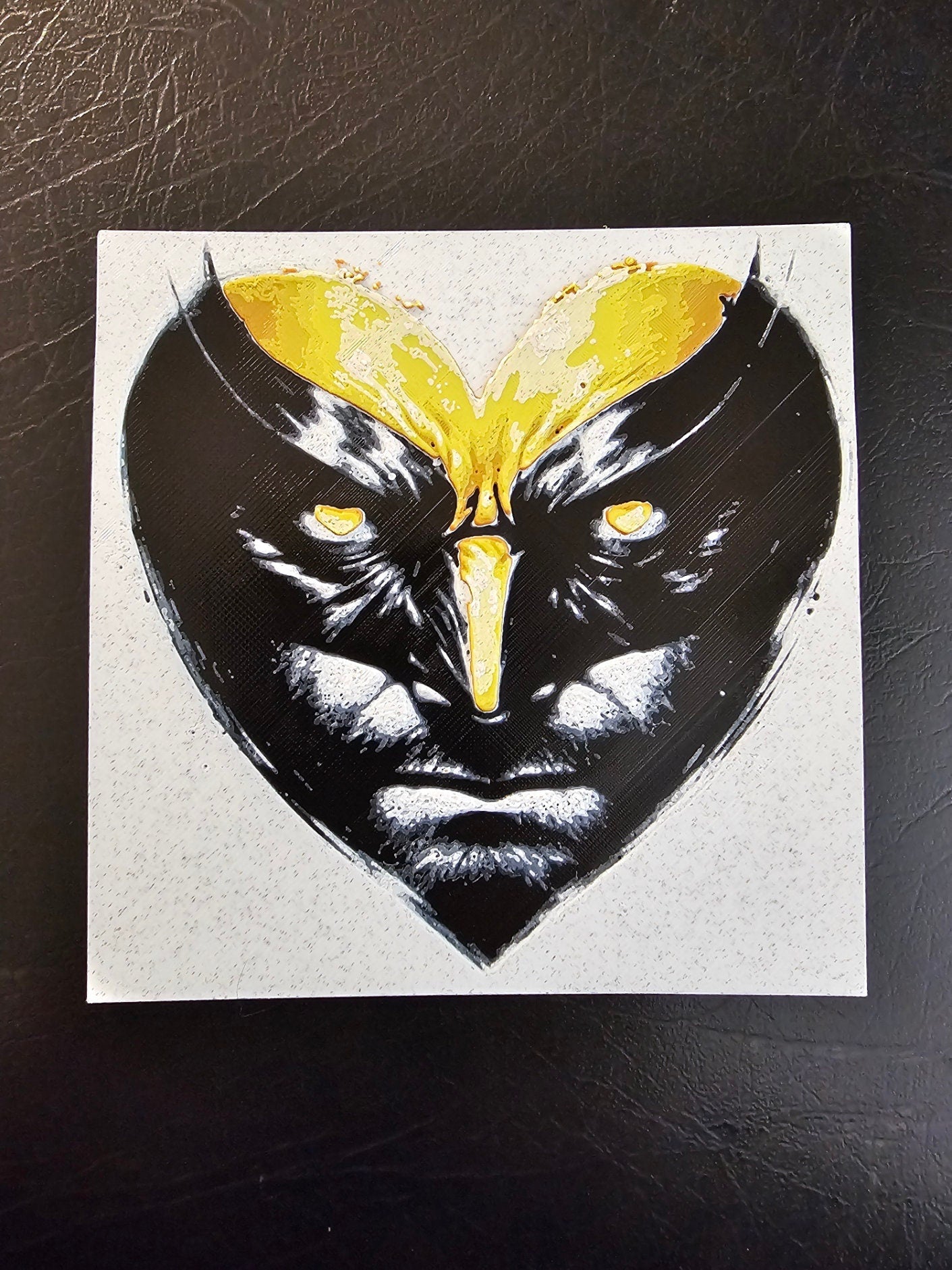 Heart Shaped Wolverine 3D Hueforge Art