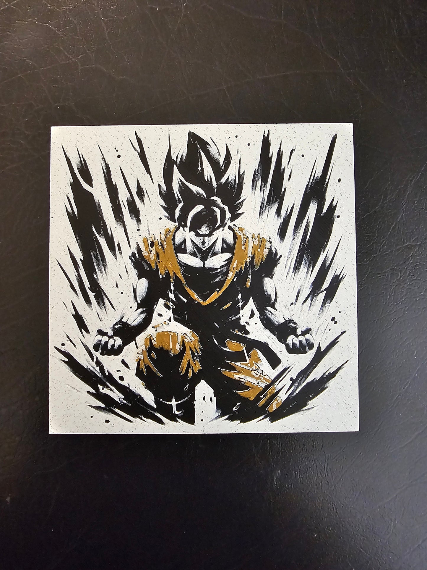 Goku, Charging to Full Power! Dragon Ball Z 3D Hueforge Art