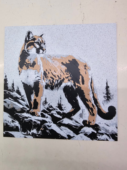 Cougar 3D Hueforge Art
