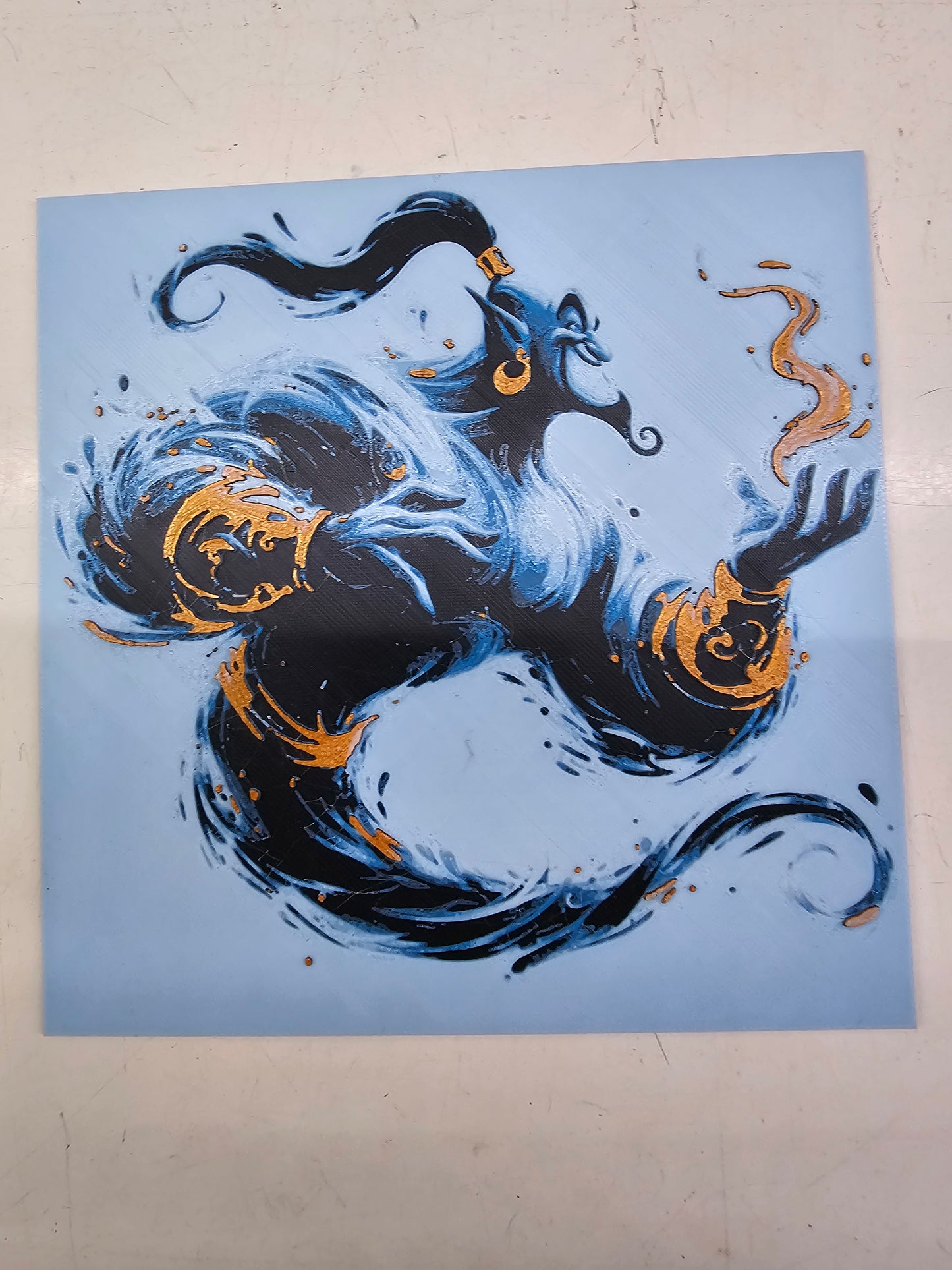 Belle, Beauty and the Beast 3D Hueforge Art