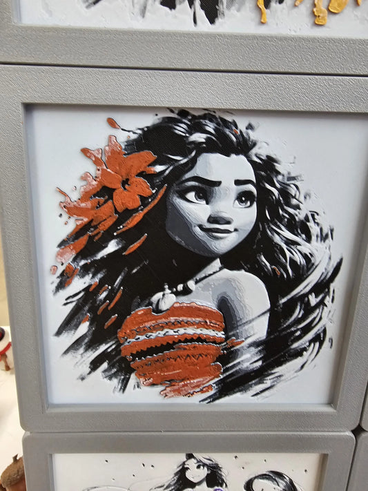 Moana 3D printed Hueforge Fan Art