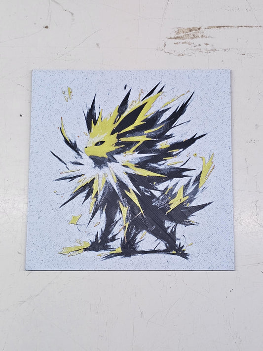 Jolteon, Pokemon, Gotta Catch 'Em All 3D Printed Hueforge Fan Art
