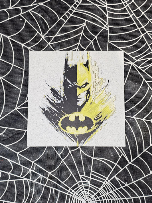 Batman, Black and Yellow 3D Printed Hueforge Fan Art