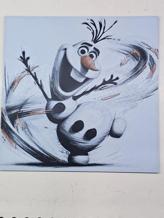Olaf, Frozen 3D Printed Hueforge Fan Art