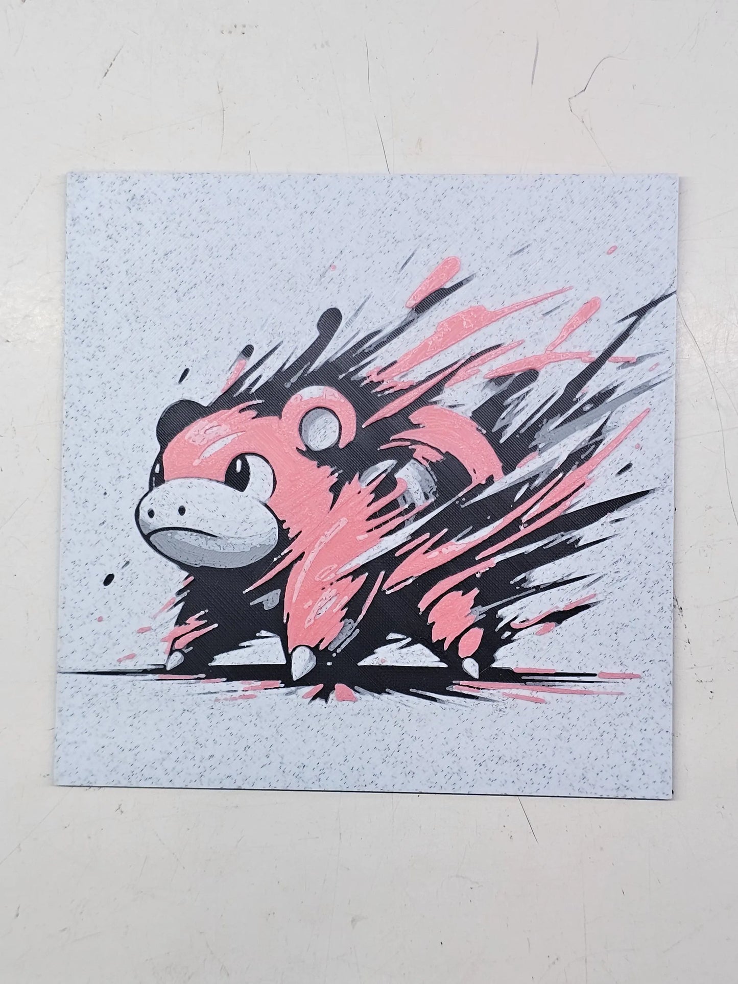 Slowpoke, Pokemon, Gotta Catch 'Em All 3D Printed Hueforge Fan Art