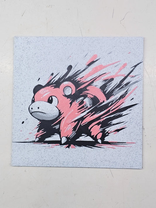 Slowpoke, Pokemon, Gotta Catch 'Em All 3D Printed Hueforge Fan Art