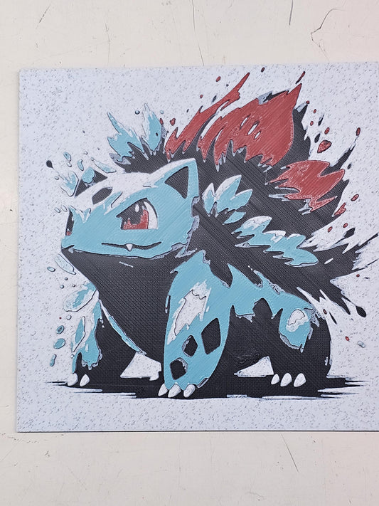 Ivysaur, Pokemon, Gotta Catch 'Em All 3D Printed Hueforge Fan Art