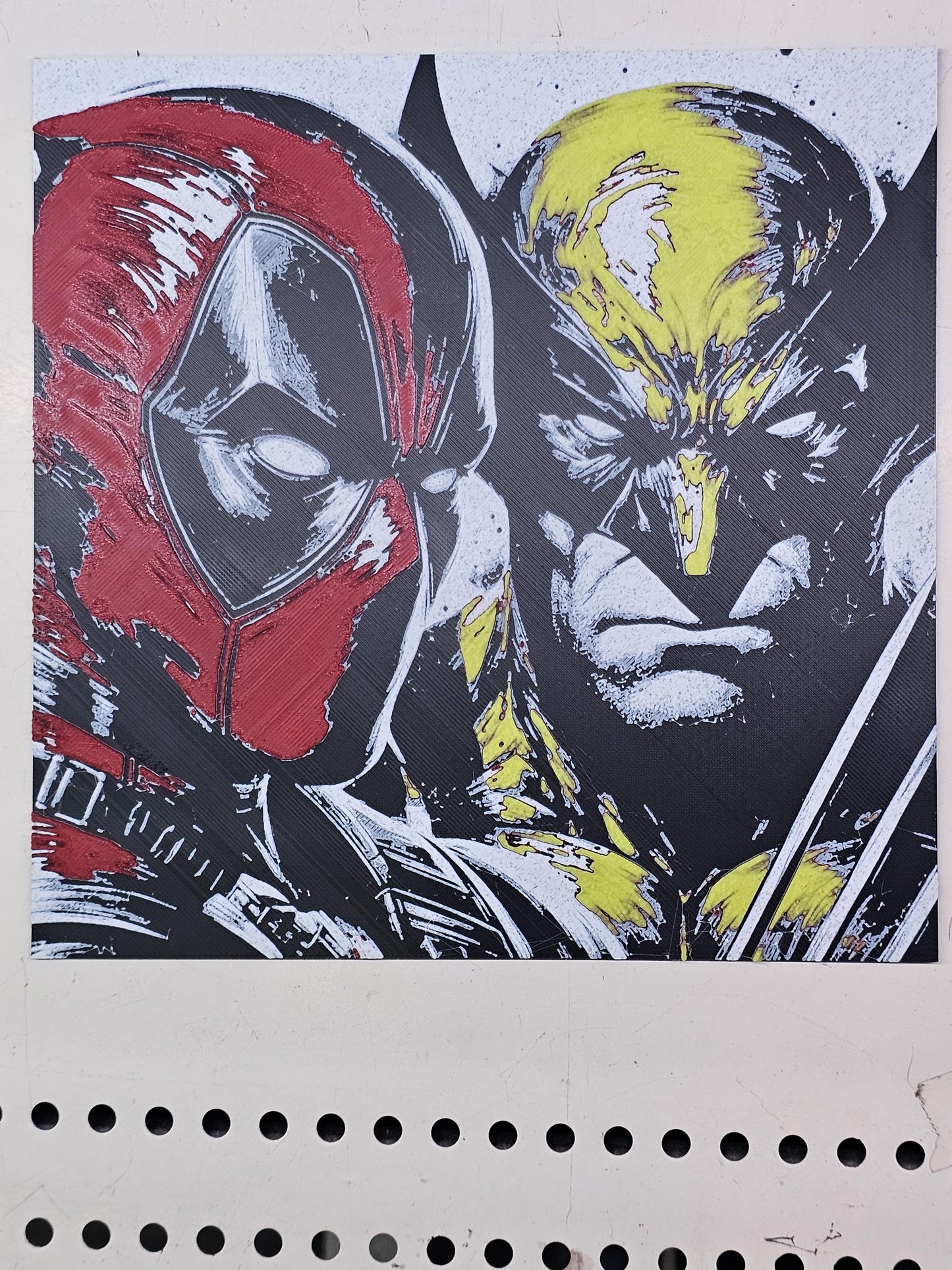 Deadpool and Wolverine 3D Printed Hueforge Fan Art