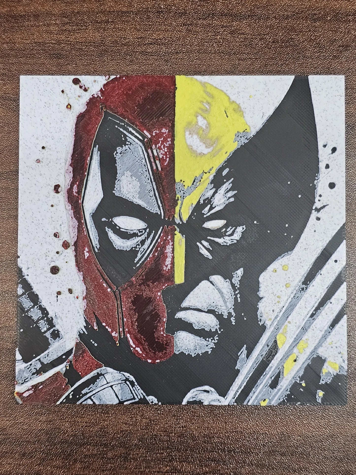 Deadpool and Wolverine 3D Printed Hueforge Fan Art