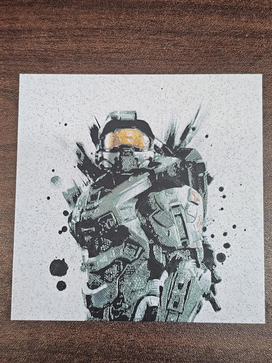 Masterchief, Halo 3D Printed Hueforge Fan Art