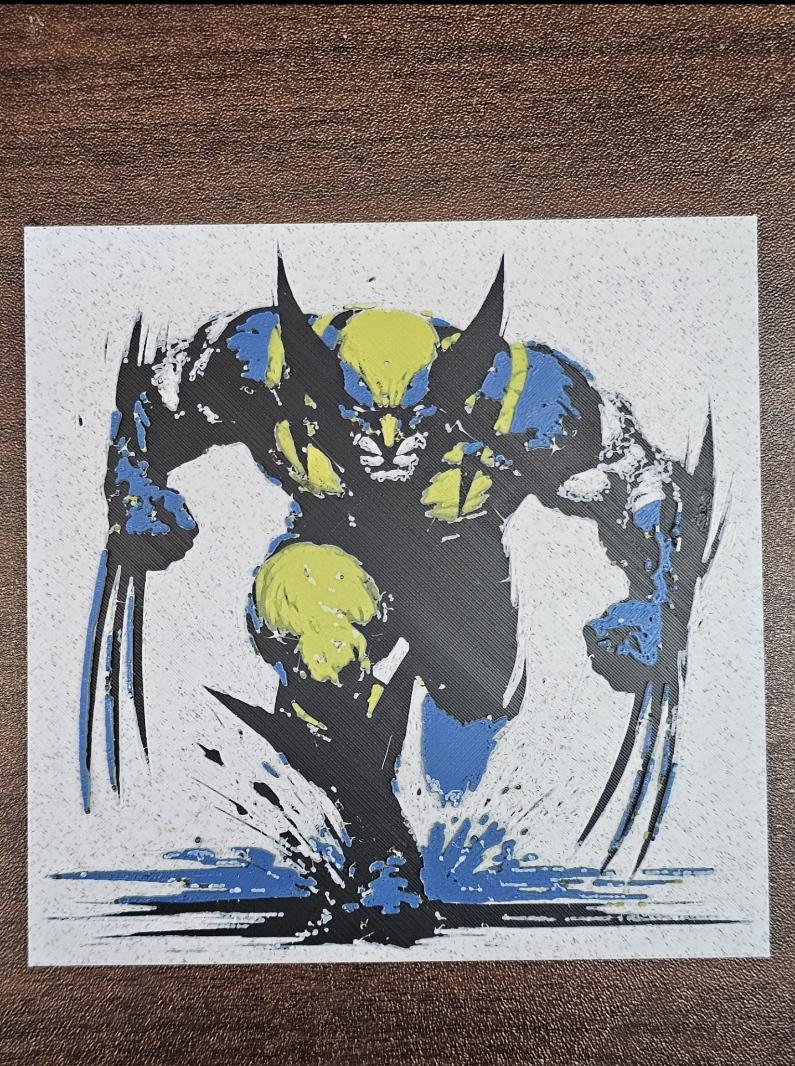 Tails, Sonic the Hedgehog, Multicolor 3D Printed Hueforge Fan Art