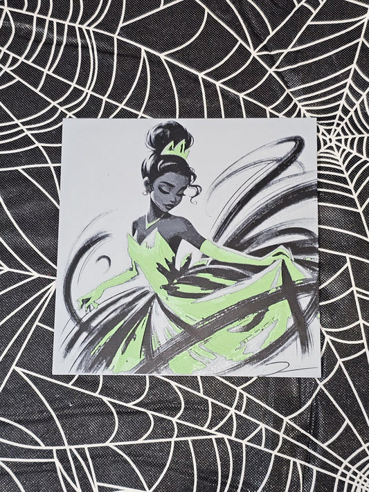 Princess Tiana 3D Printed Hueforge Fan Art