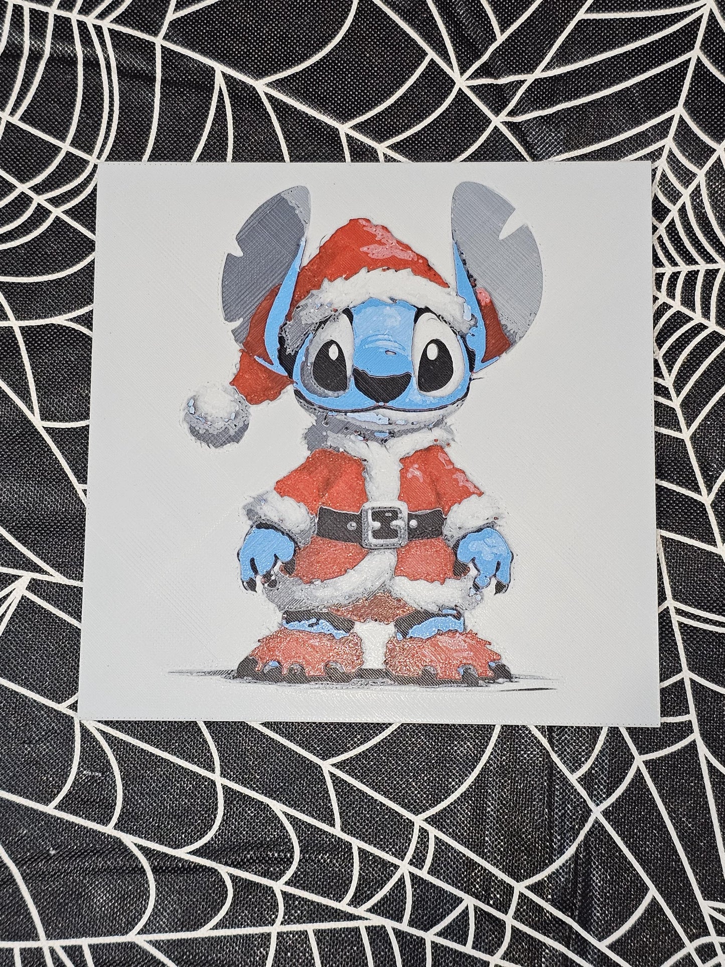Santa Taking Off 3D Printed Hueforge Fan Art