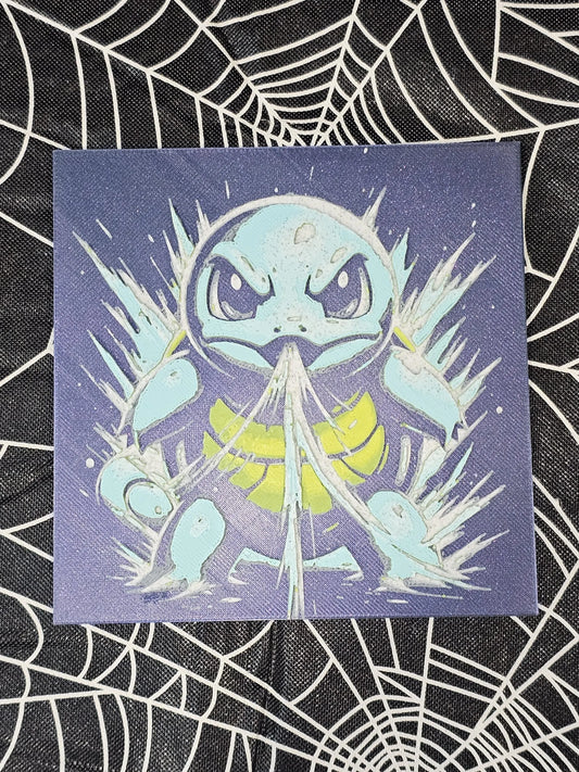 Squirtle Attack! Pokemon, Gotta Catch'em All 3D Printed Hueforge Fan Art