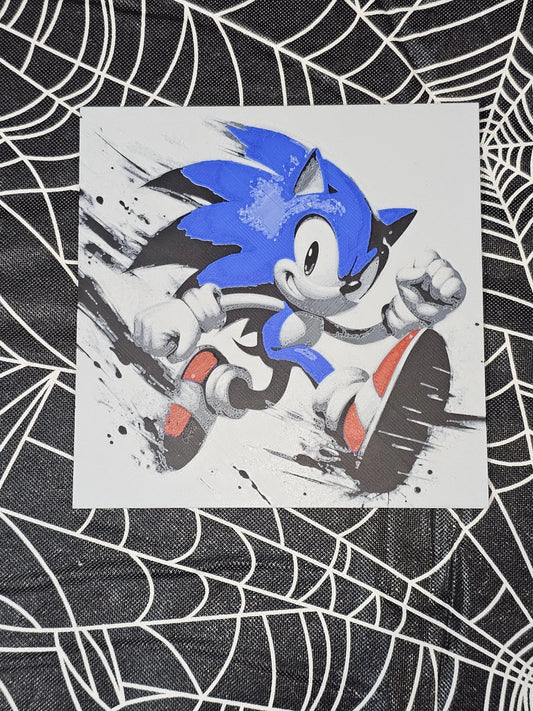 Sonic the Hedgehog, Multicolor 3D Printed Hueforge Fan Art