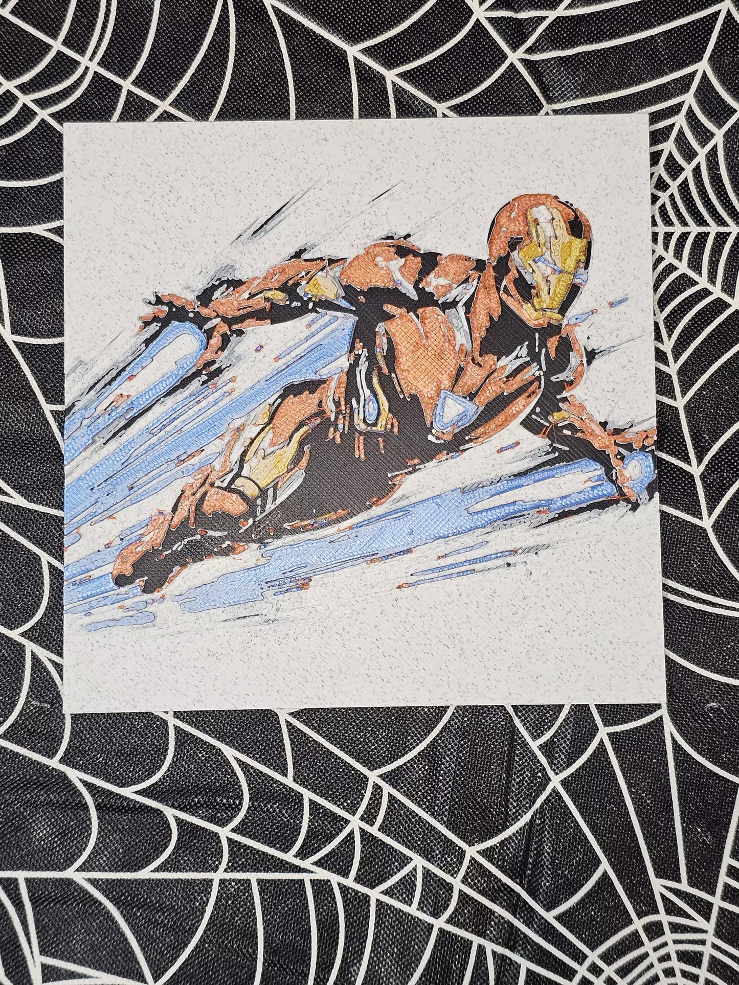 Superman 3 color 3D Printed Hueforge Fan Art