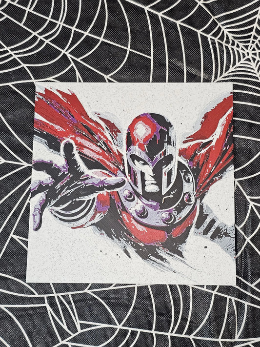 Magneto 3D Printed Hueforge Fan Art