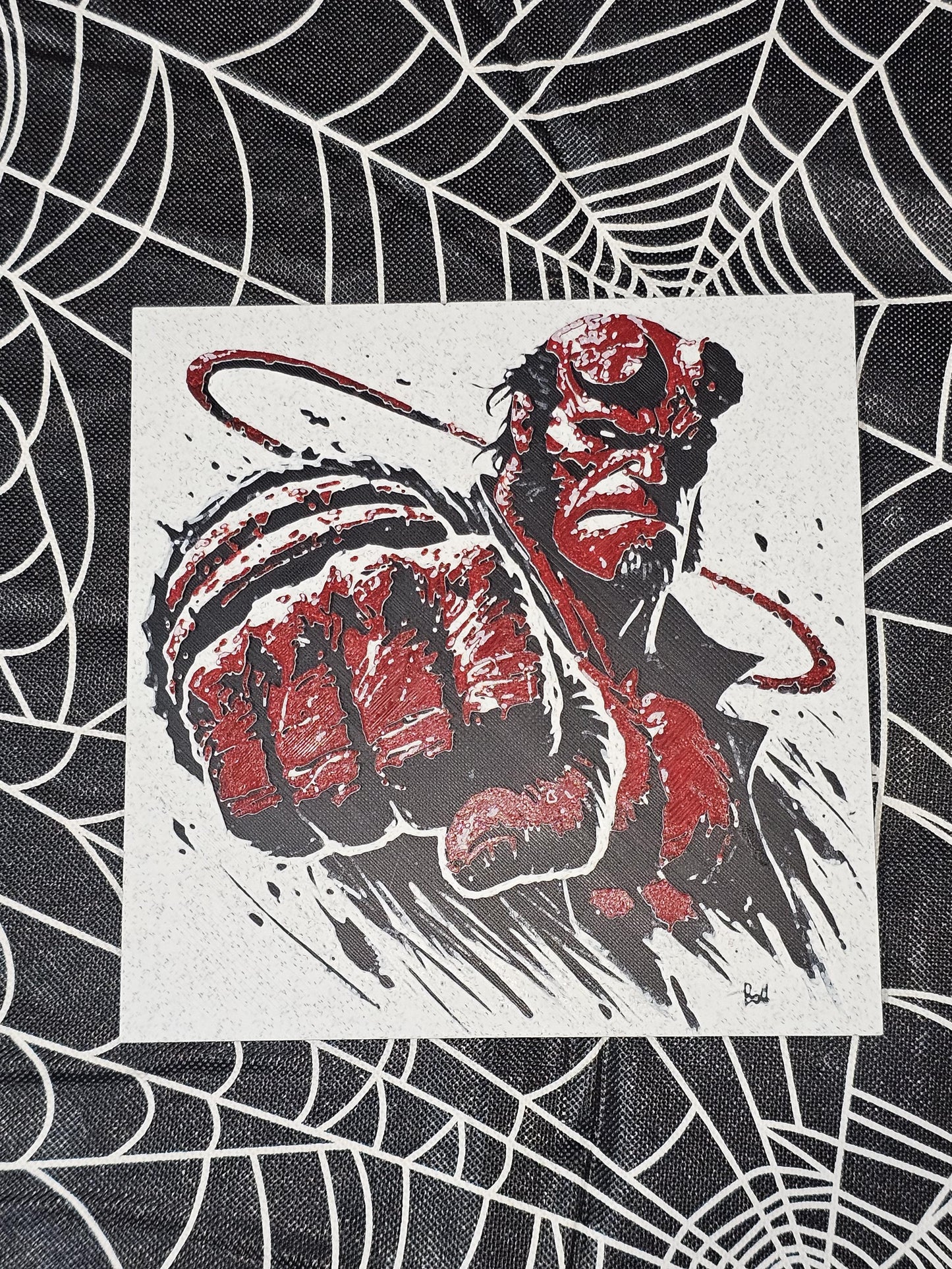 Beast, X-Men 3D Printed Hueforge Fan Art