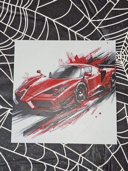 Ferrari F40 3D Printed Hueforge Fan Art