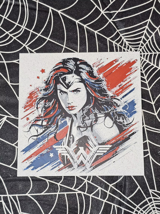 Wonder Woman Multicolor 3D Printed Hueforge Fan Art