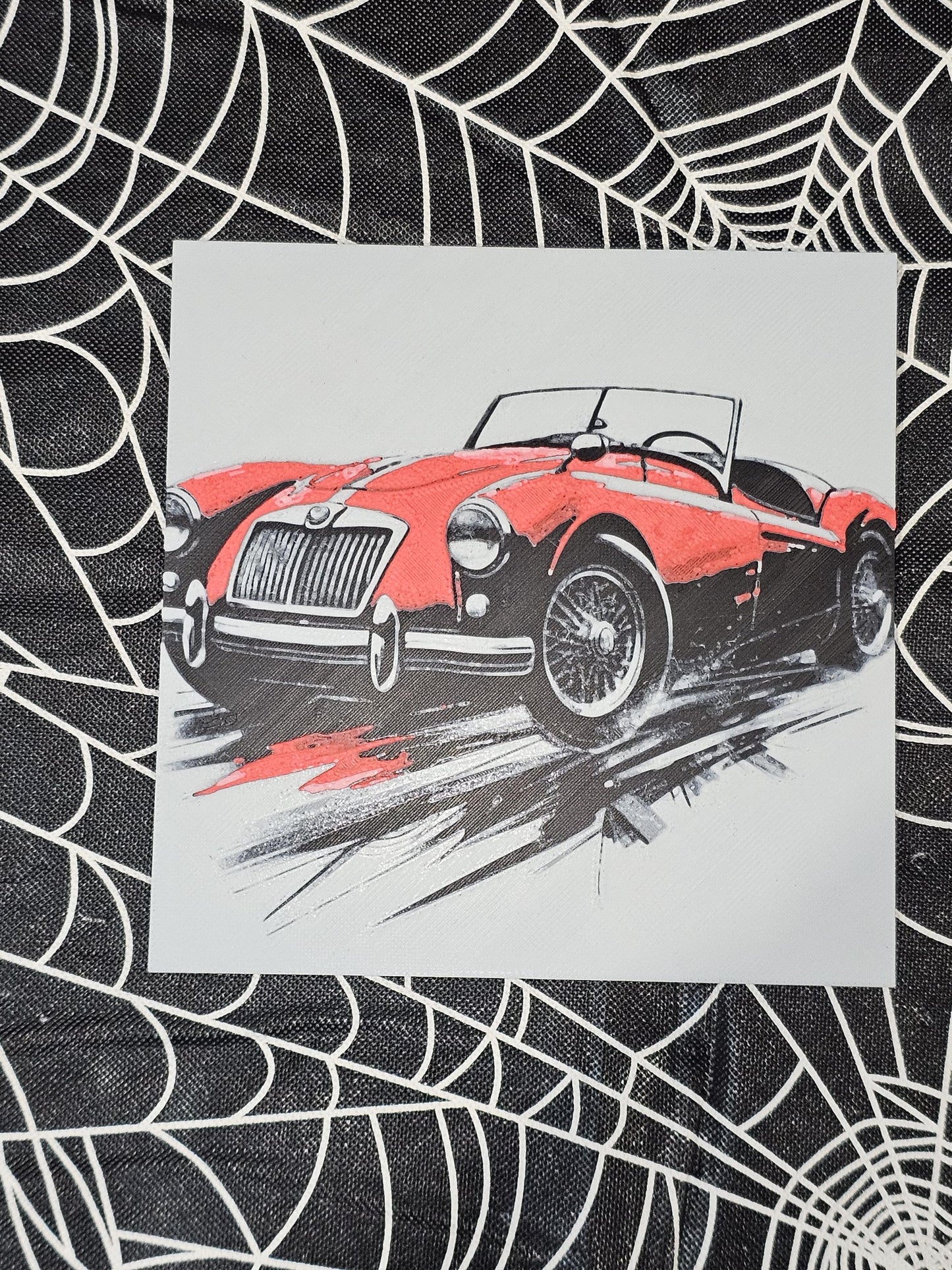 1950's MGA 3D Printed Hueforge Fan Art