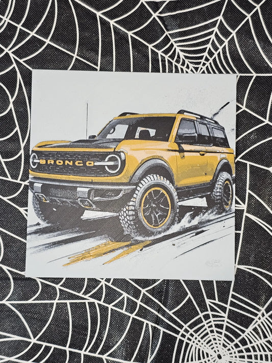 Ford Bronco 3D Printed Hueforge Fan Art