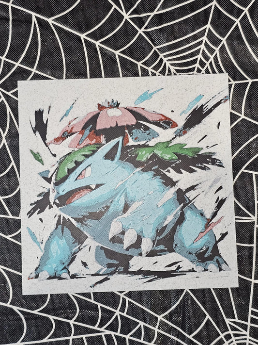 Venosaur, Pokemon, Gotta Catch'em All 3D Printed Hueforge Fan Art