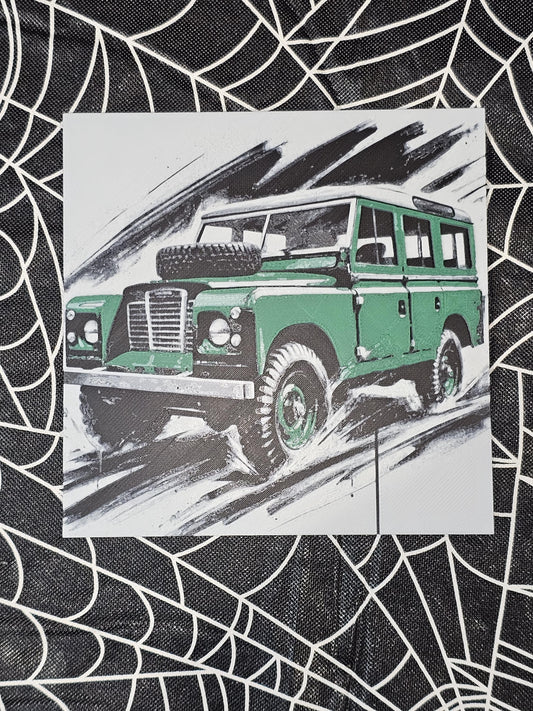 Classic Land Rover 3D Printed Hueforge Fan Art