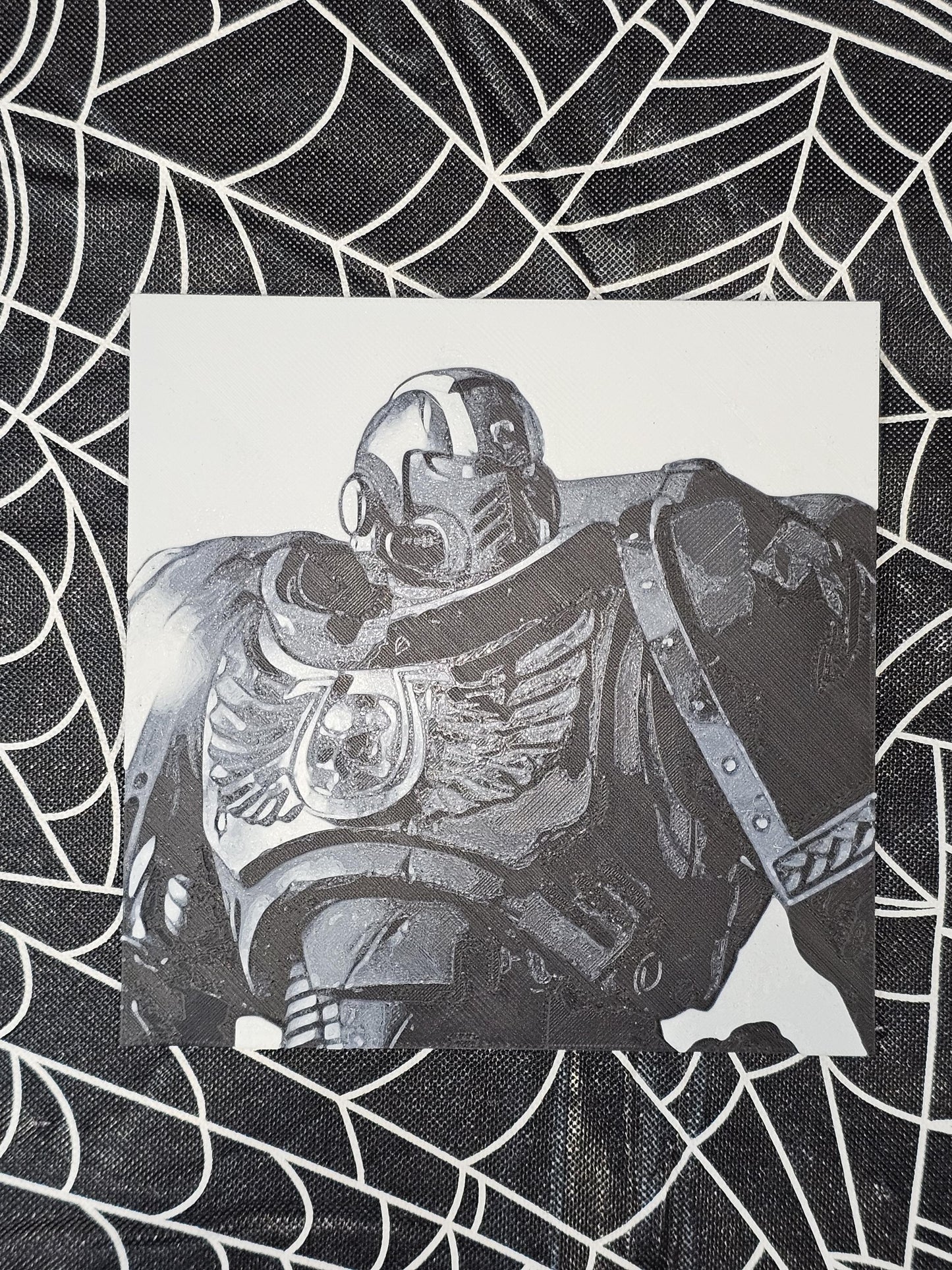 Golden Frieza Multicolor Black Color Shift Background 3D Printed Hueforge Fan Art