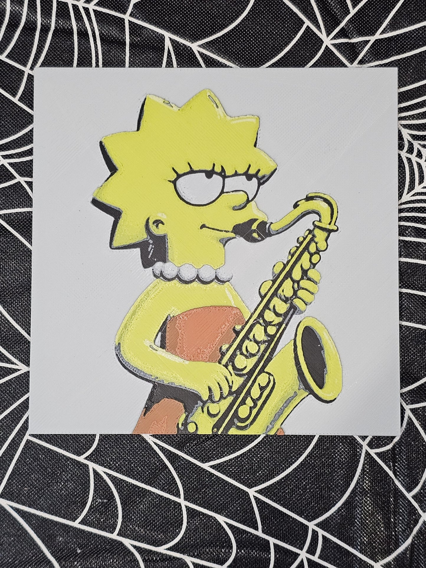 Maggie Simpson 3D Printed Hueforge Fan Art