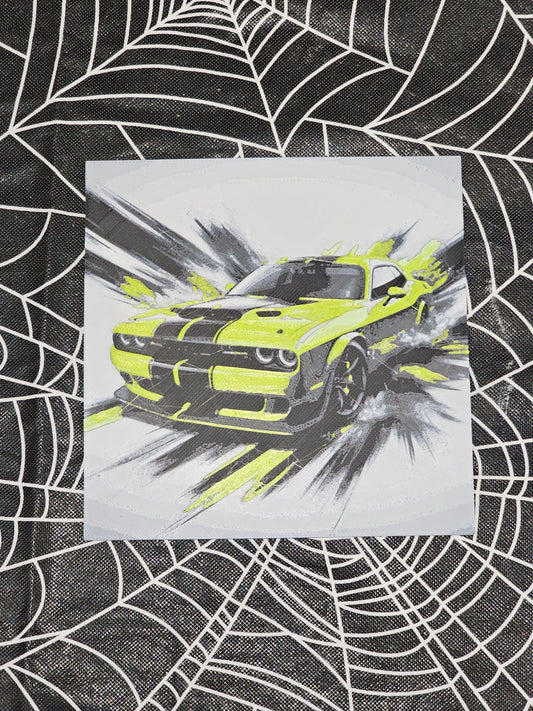 Dodge Challenger 3D Printed Hueforge Fan Art