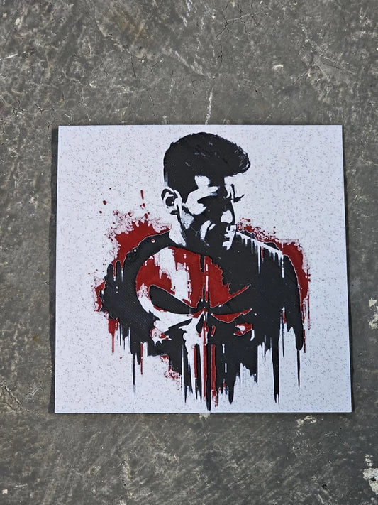The Punisher, Frank Castle 3D Printed Hueforge Fan Art