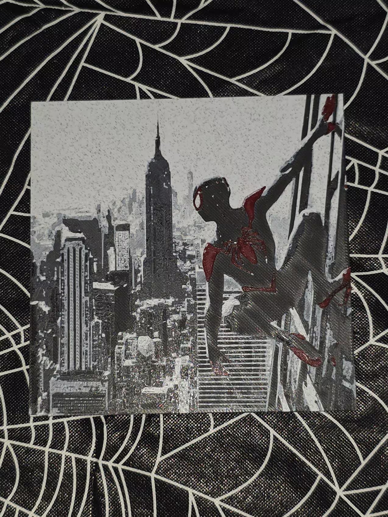 Anakin Bearing Lightsaber, Star Wars 3D Printed Hueforge Fan Art