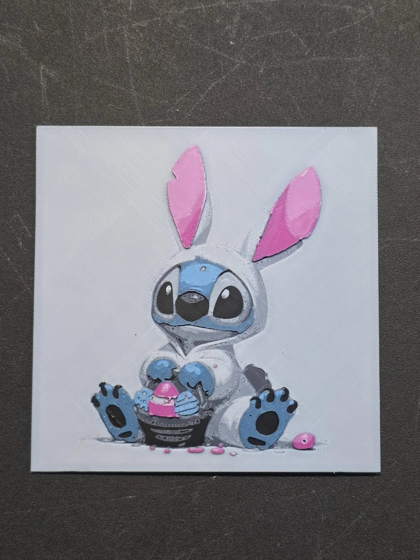 Bingo, Bluey 3D Printed Hueforge Fan Art