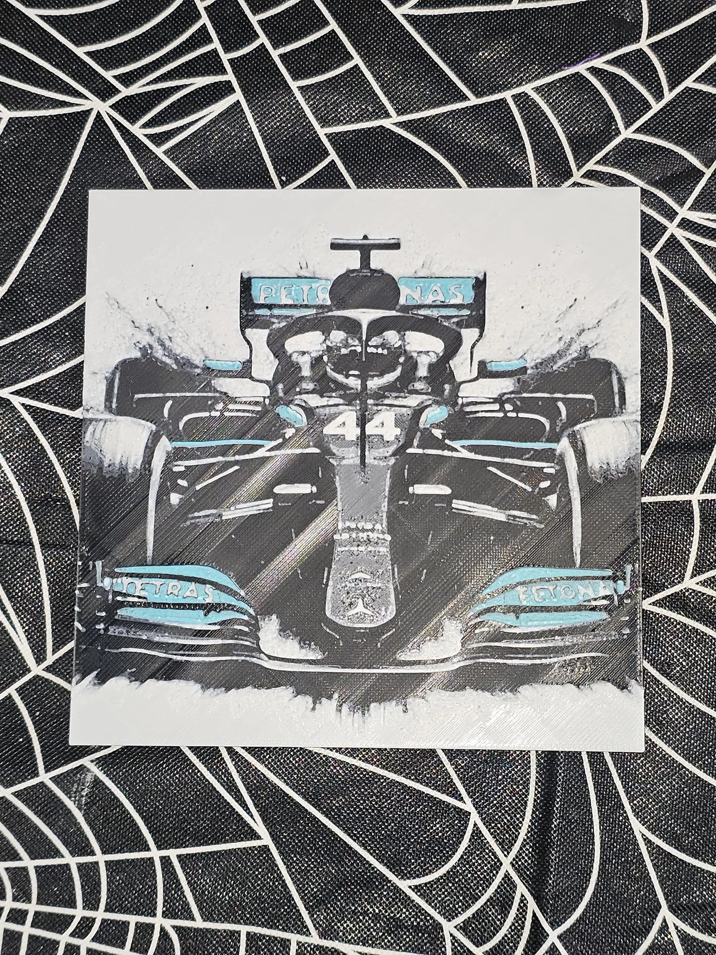 Aston Martin F1, #14, Fernando Alonso 3D Printed Hueforge Fan Art