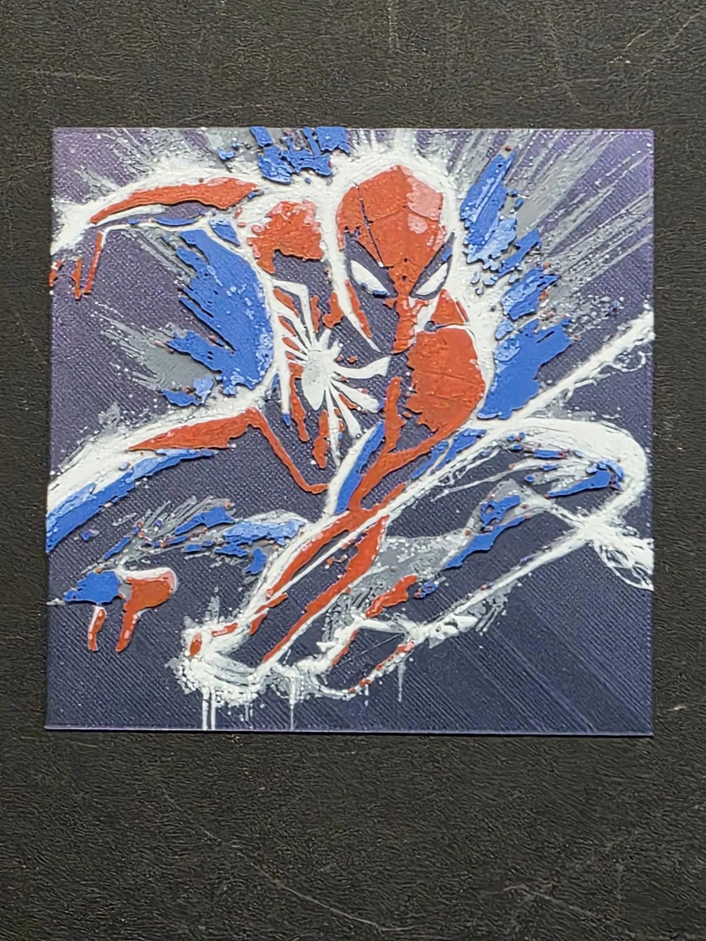Spiderman Multicolor 3D Printed Hueforge Fan Art