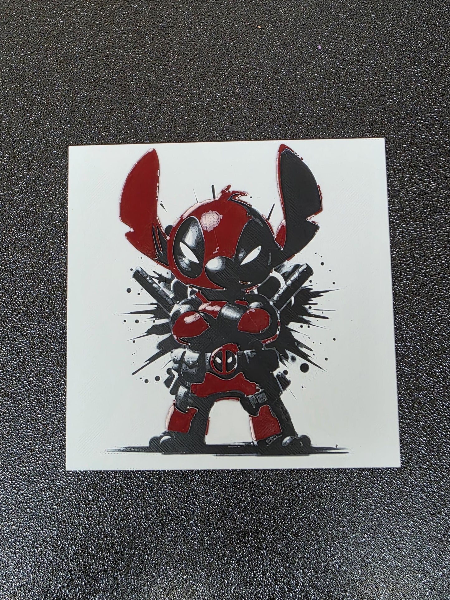 Wolverine Stitch, Lilo and Stitch 3D Printed Hueforge Fan Art
