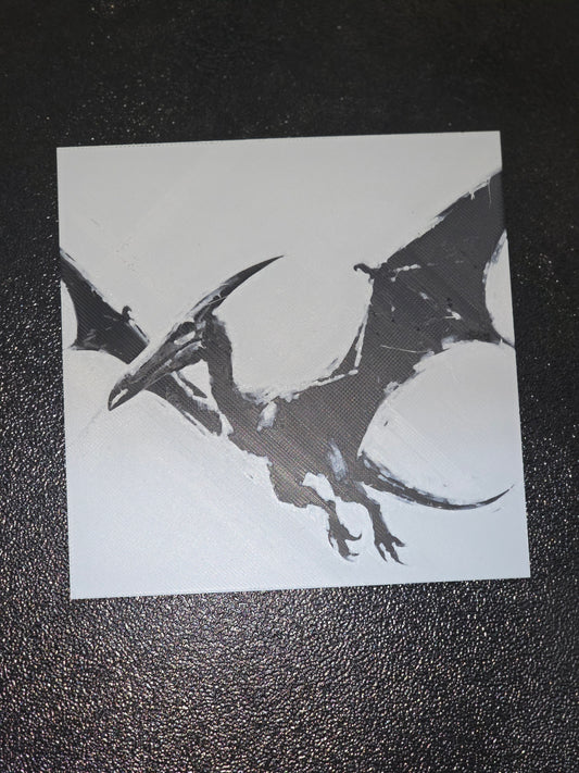 Pterodactyl 3D Printed Hueforge Fan Art