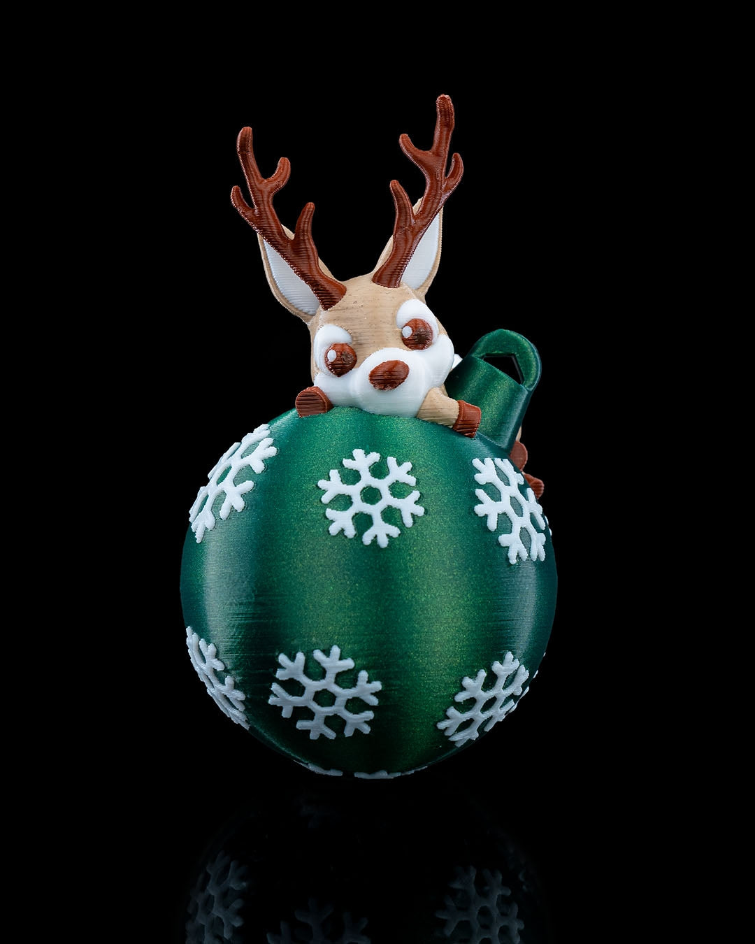 Reindeer Ball Ornament, Christmas Tree Ornament