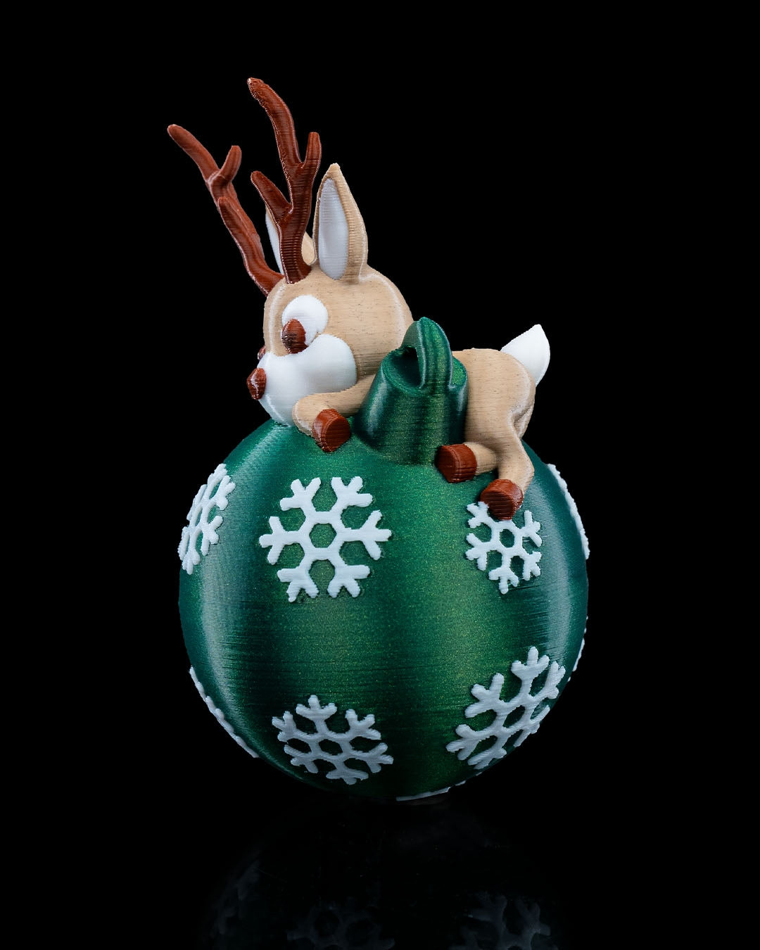 Reindeer Ball Ornament, Christmas Tree Ornament