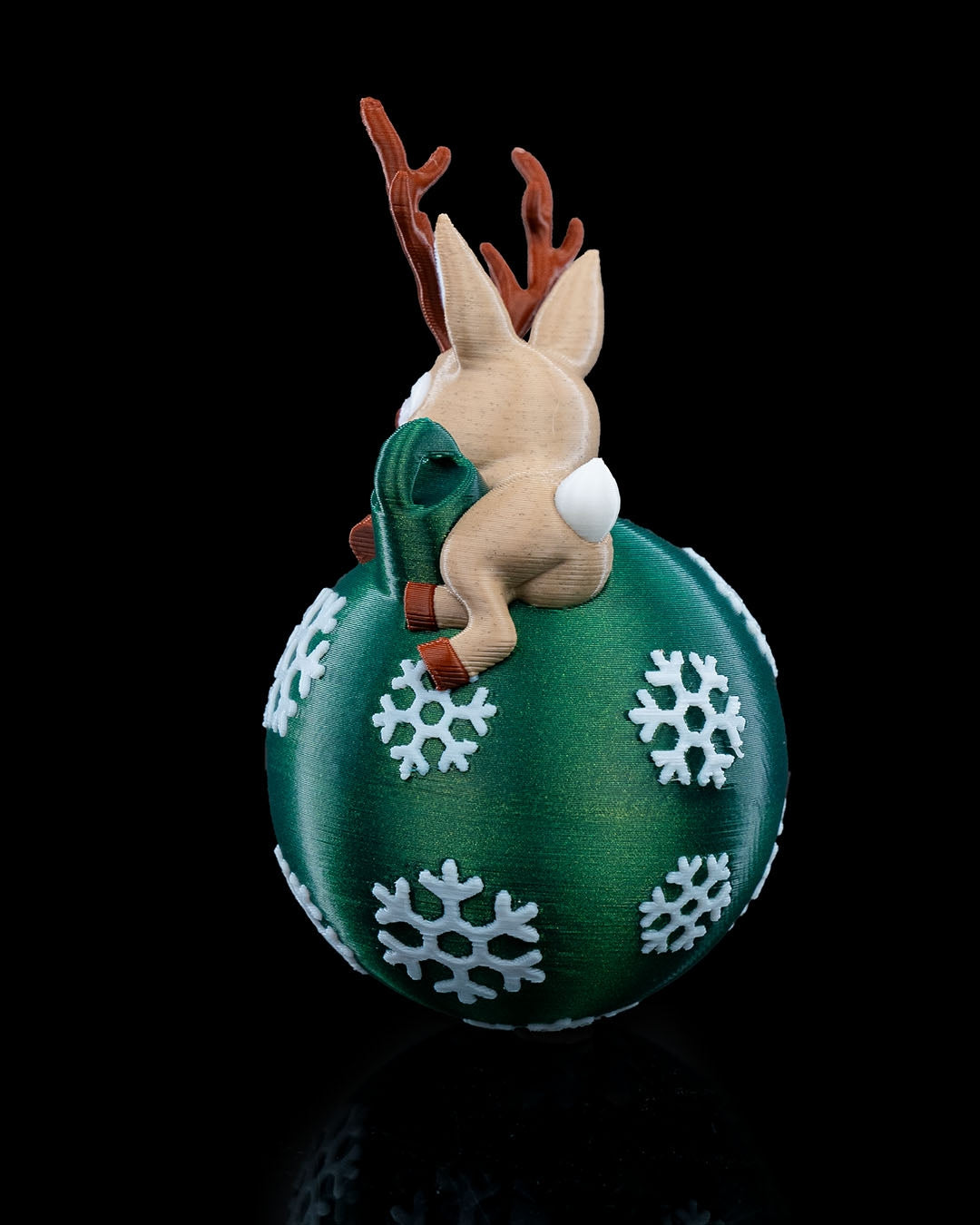 Reindeer Ball Ornament, Christmas Tree Ornament